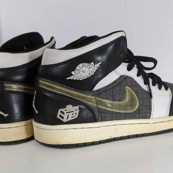 Air Jordan 1 Retro Father\'s Day Black White Mid Top main image 6